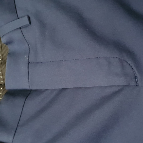 Express Navy Blue Slim Dress Pants - Picture 5 of 8